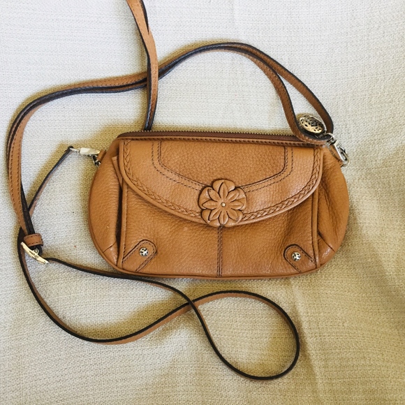 Brighton Handbags - Brighton Tan Mini Crossover/Wristlet